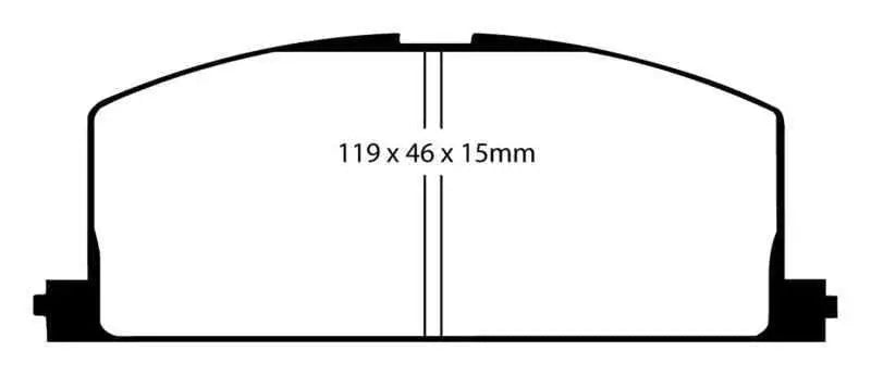 EBC 83-86 Toyota Camry 2.0 Redstuff Front Brake Pads dp3453c