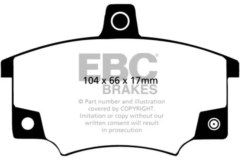 EBC 83 Fiat 124 Spider 2 Greenstuff Front Brake Pads dp2420-2