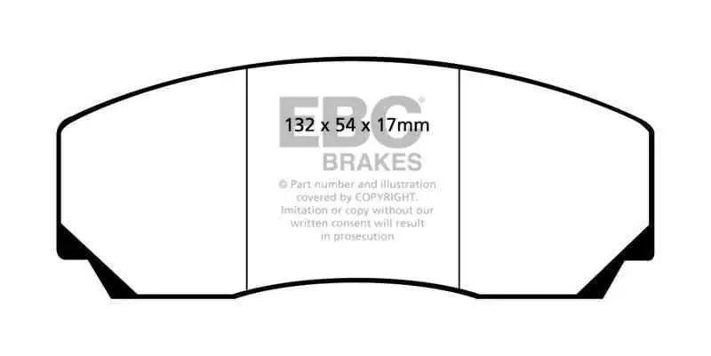 EBC 90-00 Aston Martin Vantage 5.3 (Twin Supercharged)(AP) Orangestuff Front Brake Pads DP9002