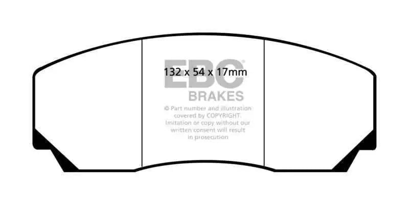 EBC 90-00 Aston Martin Vantage 5.3 (Twin Supercharged)(AP) Bluestuff Front Brake Pads dp5002ndx