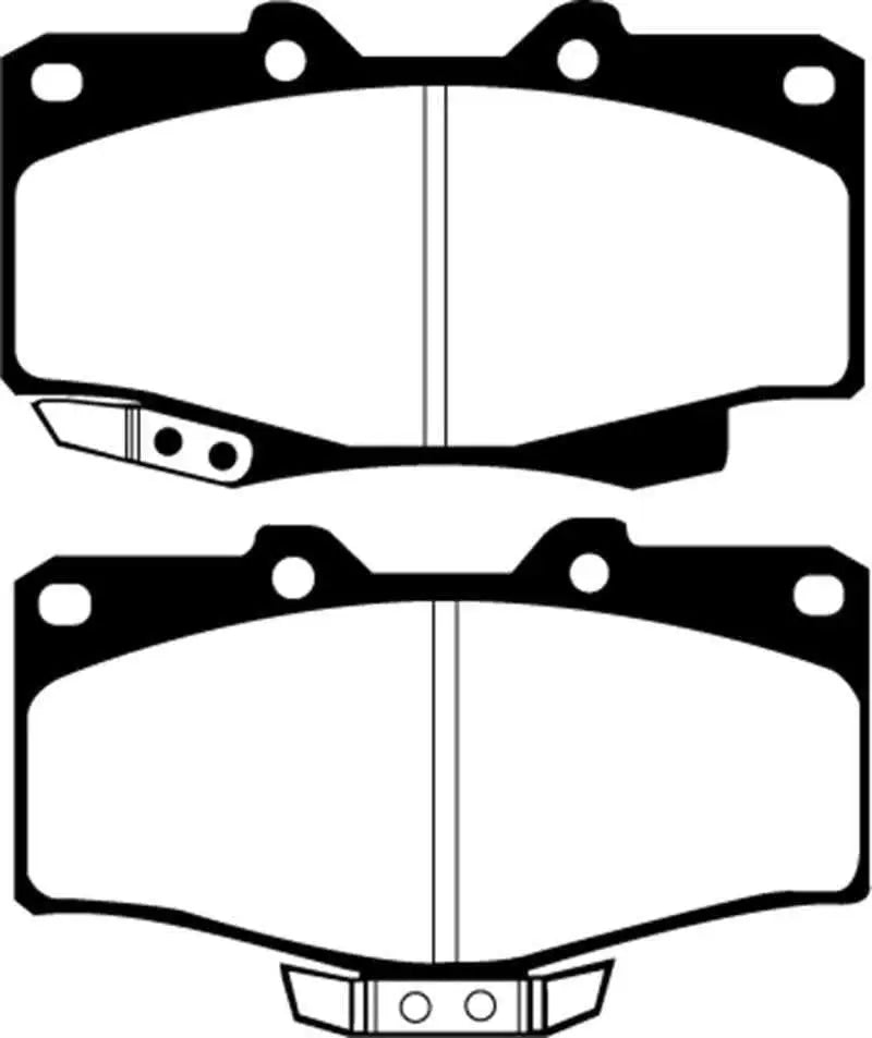 EBC 90-91 Toyota 4 Runner 2.4 Ultimax2 Front Brake Pads ud436