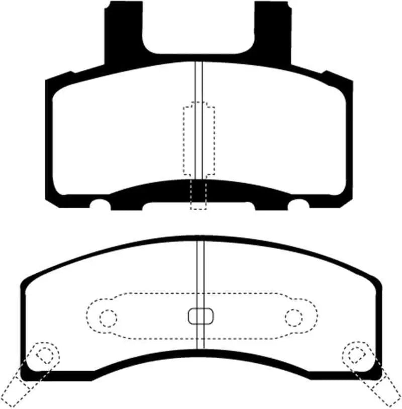 EBC 90-93 Chevrolet C20 8600 LB Greenstuff Front Brake Pads dp61274