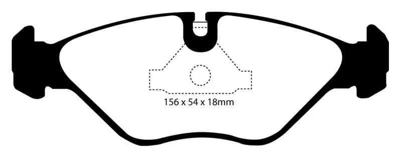 EBC 90-98 Saab 9000 2.0 Yellowstuff Front Brake Pads dp4751r
