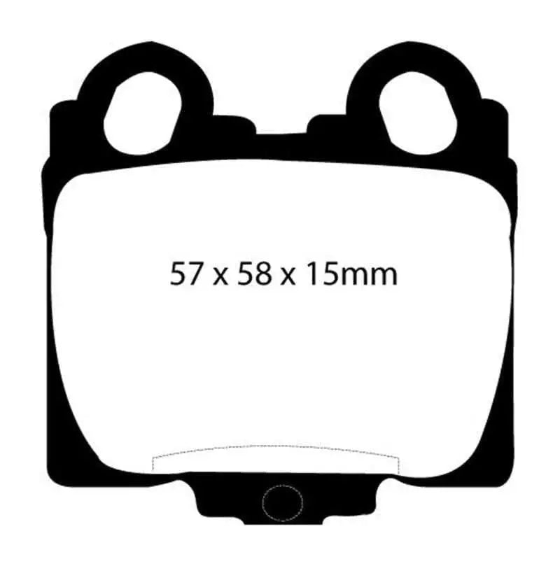 EBC 98-05 Lexus GS300 3.0 Redstuff Rear Brake Pads dp31224c