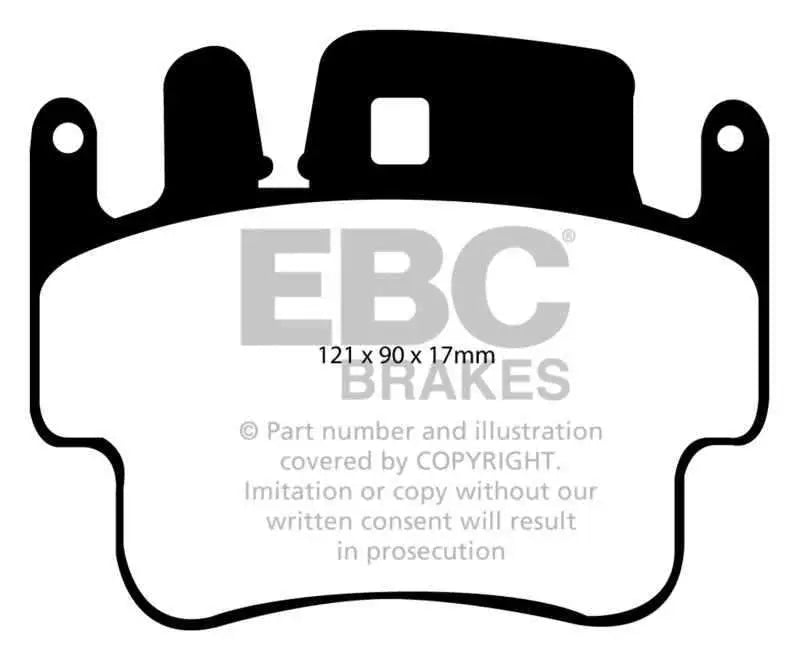 EBC 98-05 Porsche 911 (996) (Cast Iron Rotor only) 3.4 Carrera 2 Orangestuff Front Brake Pads DP91514