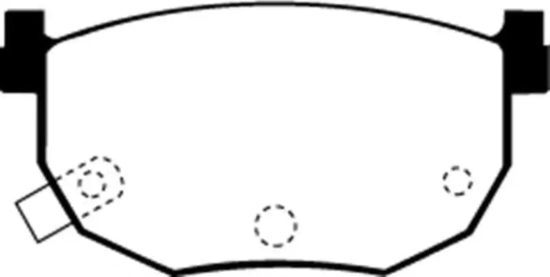 EBC 99-01 Hyundai Elantra 2.0 Ultimax2 Rear Brake Pads ud272