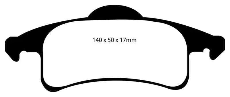 EBC 99-02 Jeep Grand Cherokee 4.0 (ATE) Greenstuff Rear Brake Pads dp61606