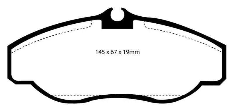 EBC 99-03 Land Rover Discovery (Series 2) 4.0 Greenstuff Front Brake Pads dp61037