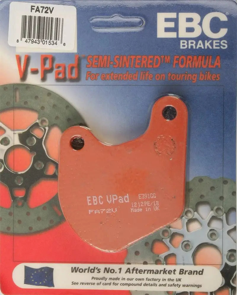 Ebc FA72V Brake Pads Fa72V Semi-Sintered V Series wps-15-72v