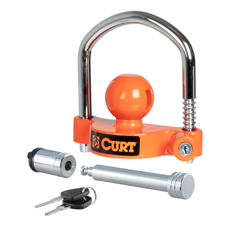 CURT Hitch & Coupler Lock Set, 2" or 2-1/2" Receivers, 1-7/8" to 2-5/16" Couplers Model 23092