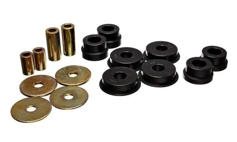 Energy Suspension 03-05 Mitsubishi Lancer EVO 8 Black Rear Differential / Mustache Bar Bushing Set 5-1108g