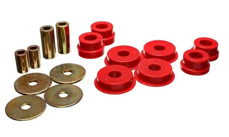 Energy Suspension 03-05 Mitsubishi Lancer EVO 8 Red Rear Differential / Mustache Bar Bushing Set 5-1108r