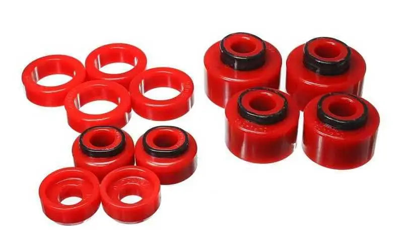 Energy Suspension 05-07 Ford F250/F350 2/4WD Red Body Mount Set 4-4121r