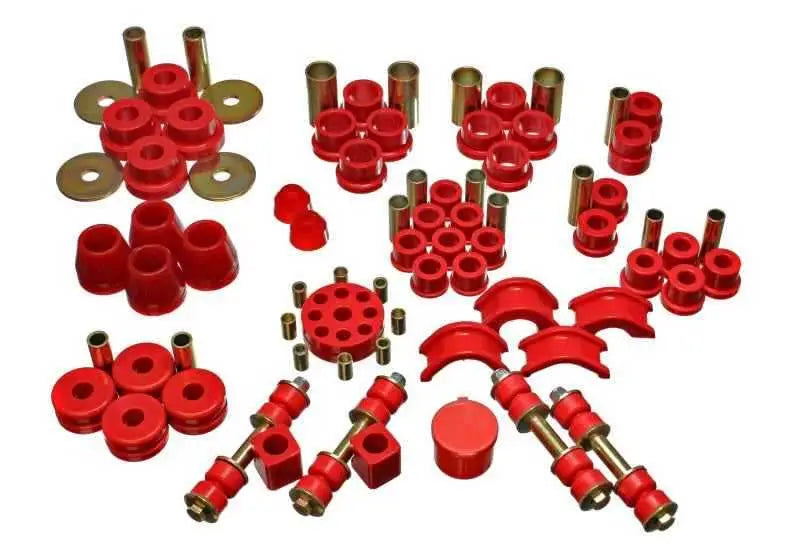 Energy Suspension 74-78 Nissan 260Z/280Z Red Hyper-Flex Master Bushing Set 7-18102r