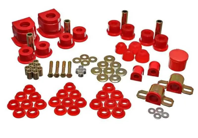 Energy Suspension 86-91 Mazda RX7 Red Hyper-Flex Master Bushing Set 11-18101r