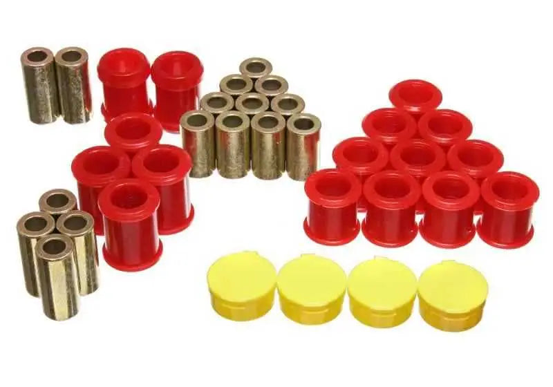 Energy Suspension 95-98 Nissan 240SX (S14) Red Rear Control Arm Bushing Set (Must reuse existing out 7-3119r