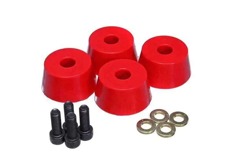 Energy Suspension 96-02 Toyota 4Runner Front Hyper Flex Red Bump Stop Set 8-9103r