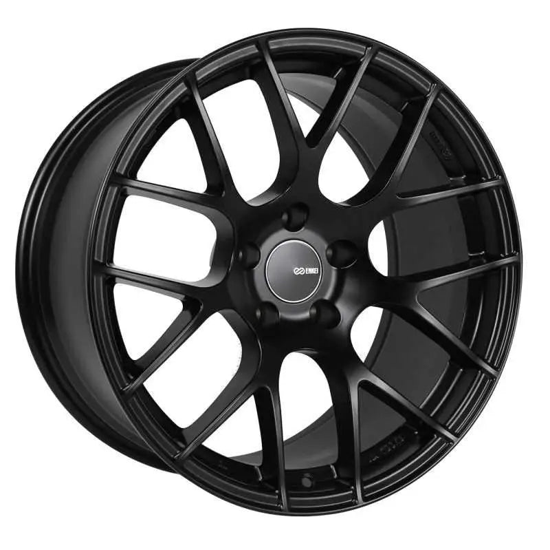 Enkei Raijin 18x10.5 25mm Offset 5x114.3 Bolt Pattern Black Wheel 467-8105-6525bk