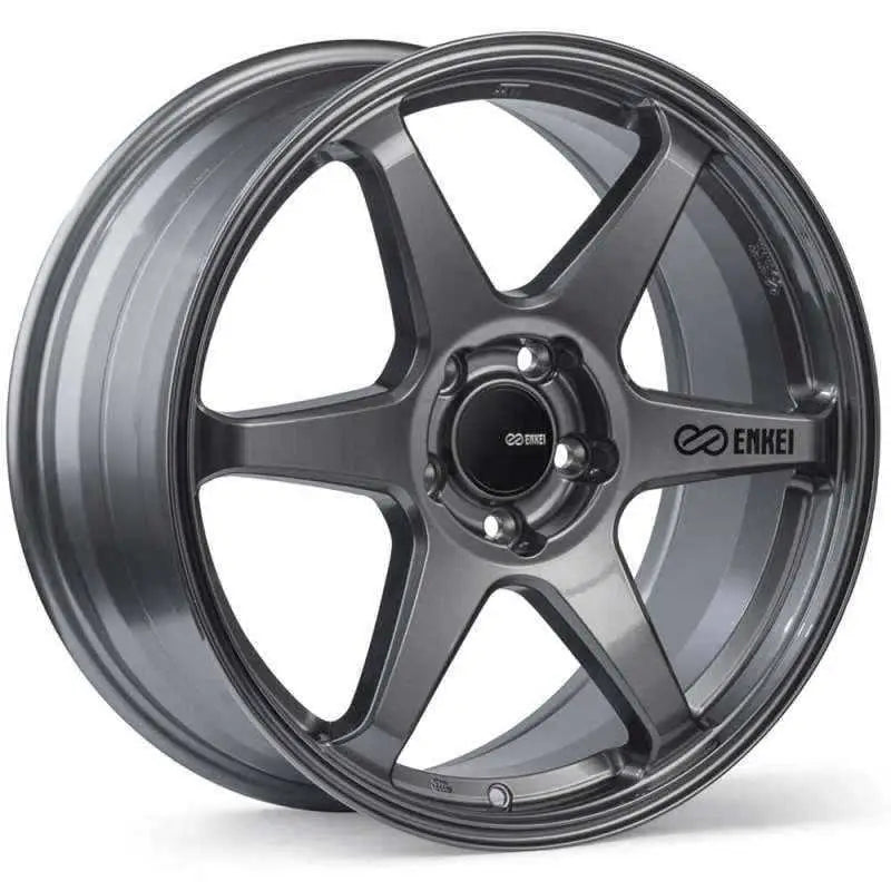 Enkei T6R 17x9 40mm Offset 5x114.3 Bolt Pattern 72.6 Bore Gloss Gunmetal Wheel 539-790-6540gm