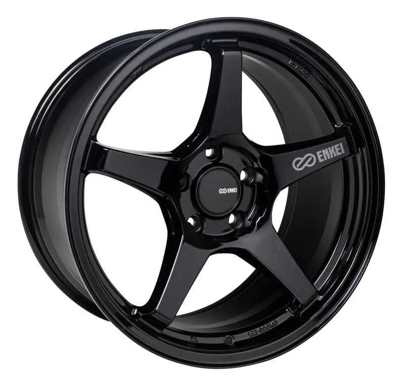 Enkei TS-5 17x8 5x100 45mm Offset 72.6mm Bore Gloss Black 521-780-8045bk