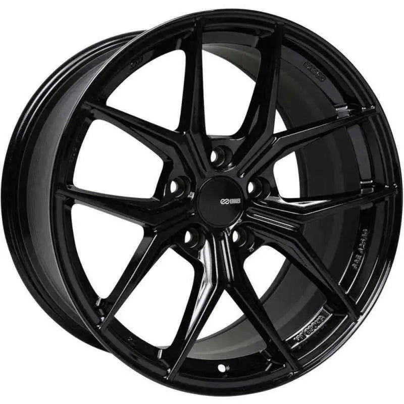 Enkei TSR-X 20x9.5 40mm Offset 5x114.3 BP Gloss Black Wheel 529-295-6540bk