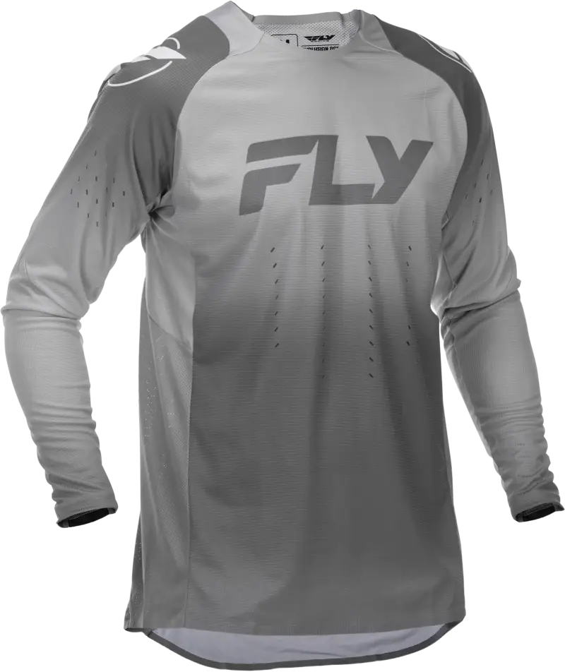 Evolution Cycling Jersey White Grey Lightweight Ventilated 379-120l