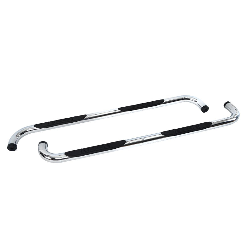Go Rhino 4000 Series Step Nerf Bars with Mounting Brackets Kit Polished Stainless Steel Model 4133PS