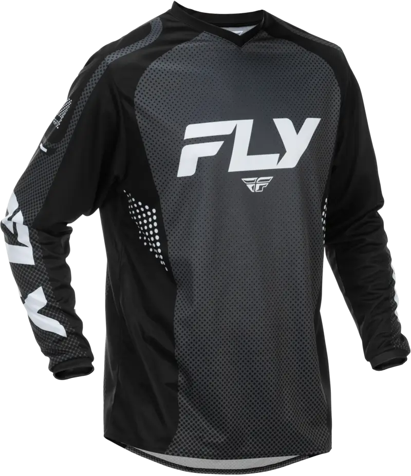 F16 Performance Jersey Black White Lightweight Comfort 379-9203x