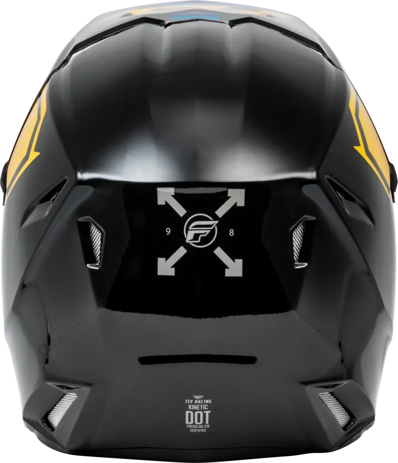 F73-8655L Kinetic Menace Helmet Black/Sunrise Lg wps-73-8655l