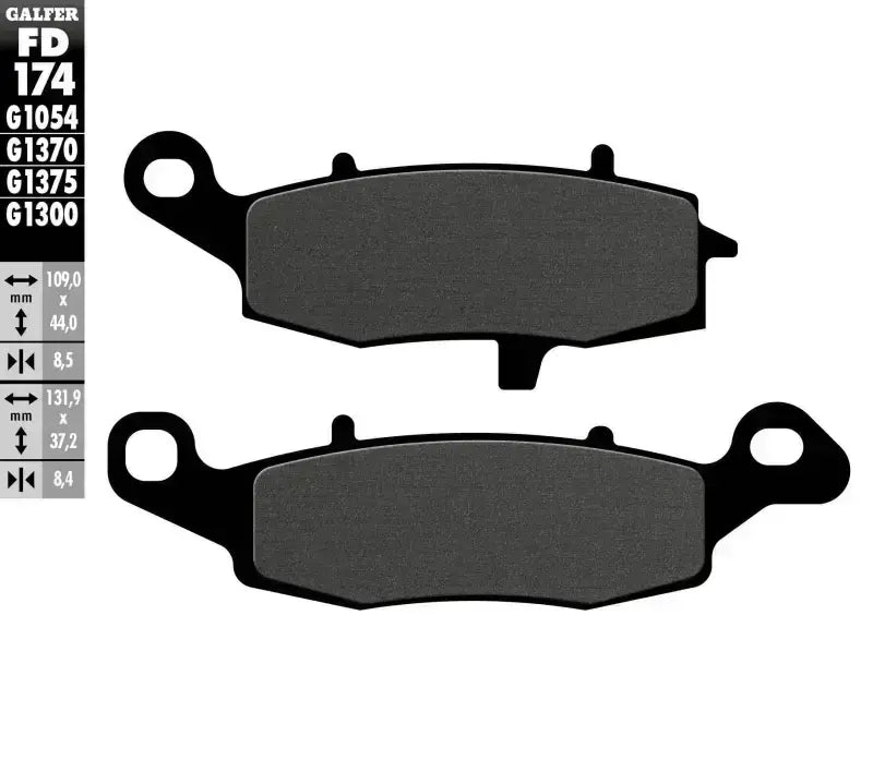 FD174G1054 Brake Pads Semi Metallic Fd174g1054 wps-17-174s