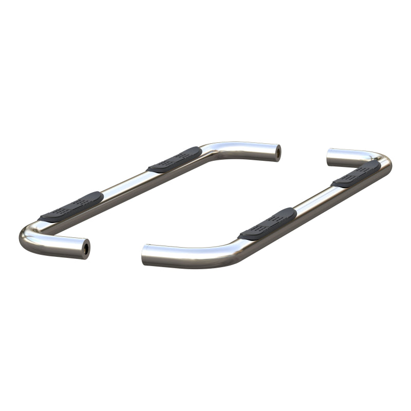 ARIES 3" Round Polished Stainless Step Nerf Bars Model 204054-2