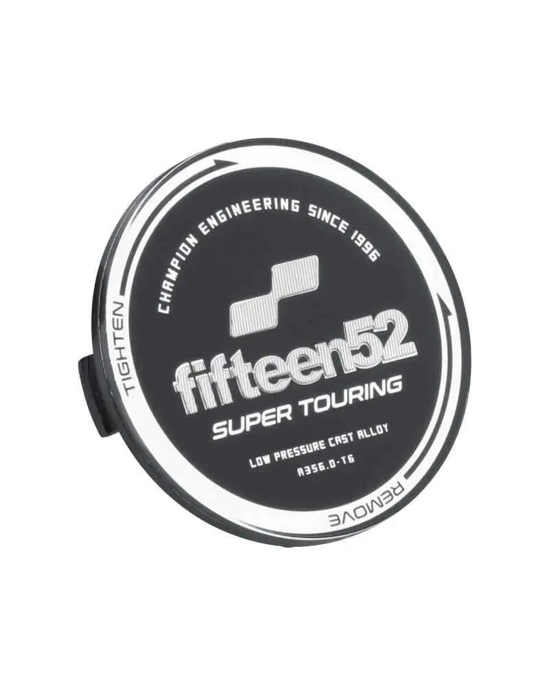 fifteen52 Super Touring (Chicane/Podium) Center Cap Single - Black/Chrome 52-st-cap-black