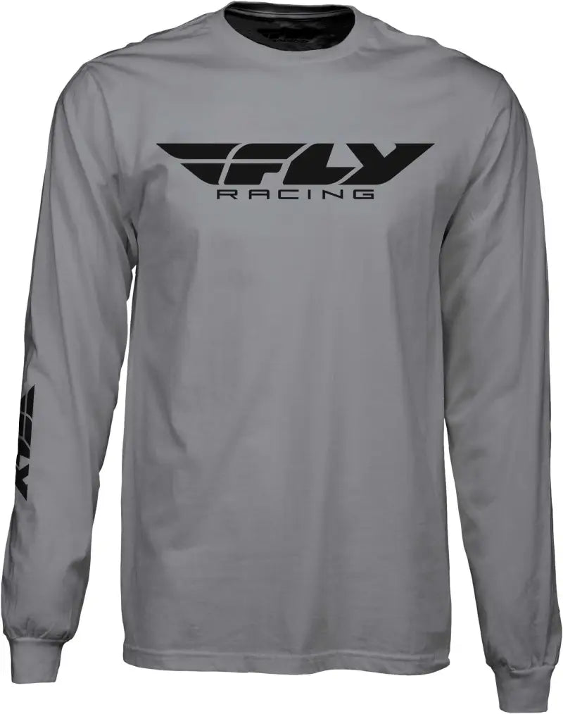 Fly Corporate L/S Tee Grey Md wps-352-4146m