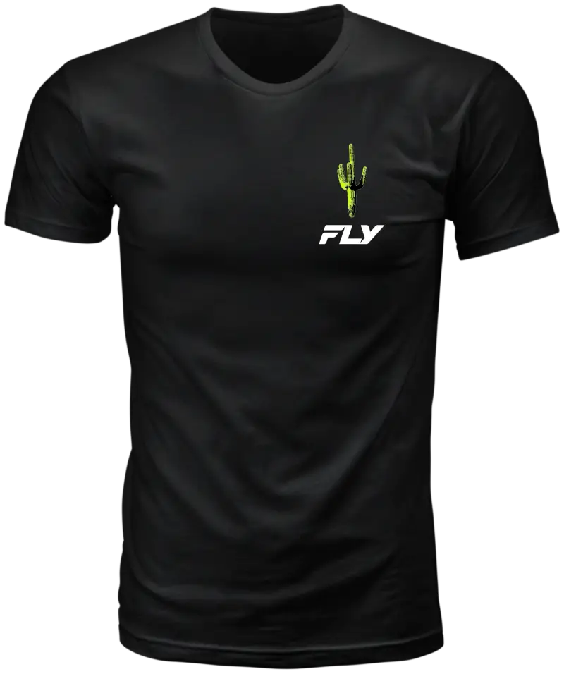 Fly Desert Black Tee with Soft Cotton Comfort 354-04122x