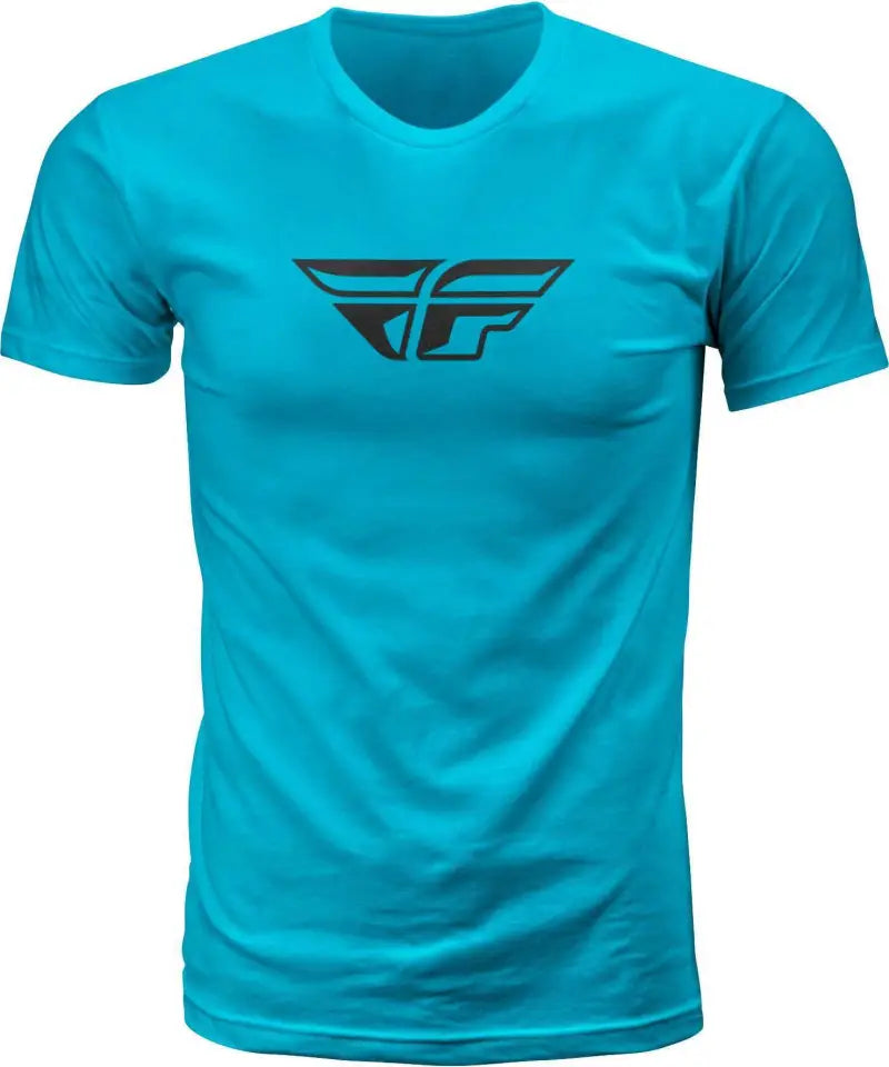 Fly F Wing Tee Turquoise Sm wps-352-0618s