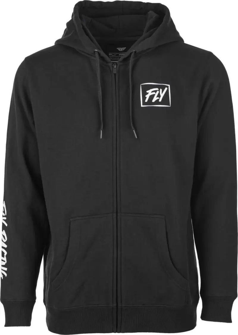 Fly Lite Zip Up Hoodie Black/White Lg wps-354-0170l