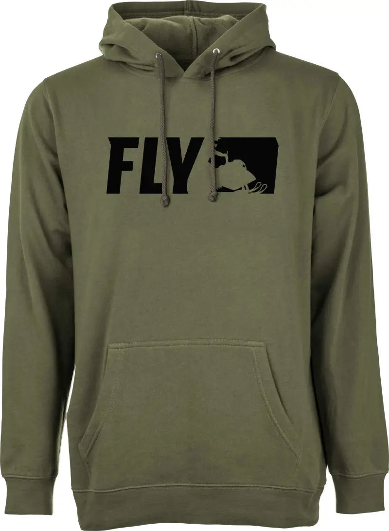 Fly Primary Hoodie Military Green Md wps-354-0163m