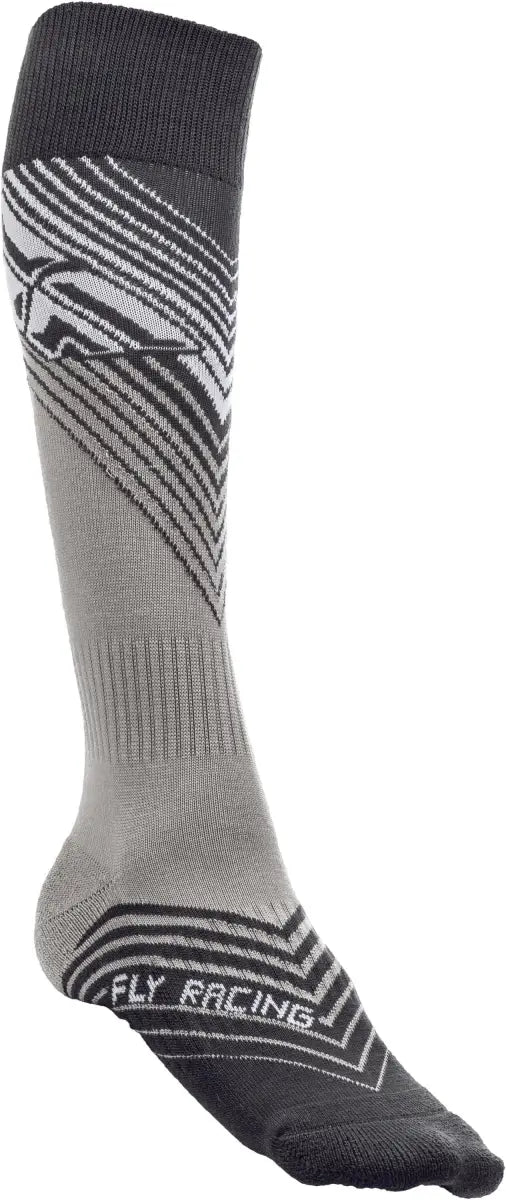 Fly Racing 350-0430L Fly Mx Socks Thin Black/White Lg/Xl wps-350-0430l