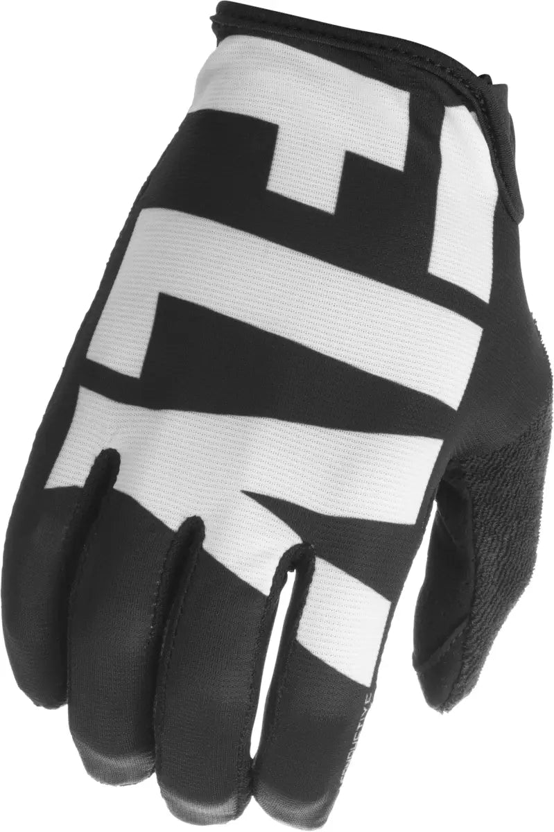 Fly Racing 350-10411 Media Gloves Black/White Sz 11 wps-350-10411