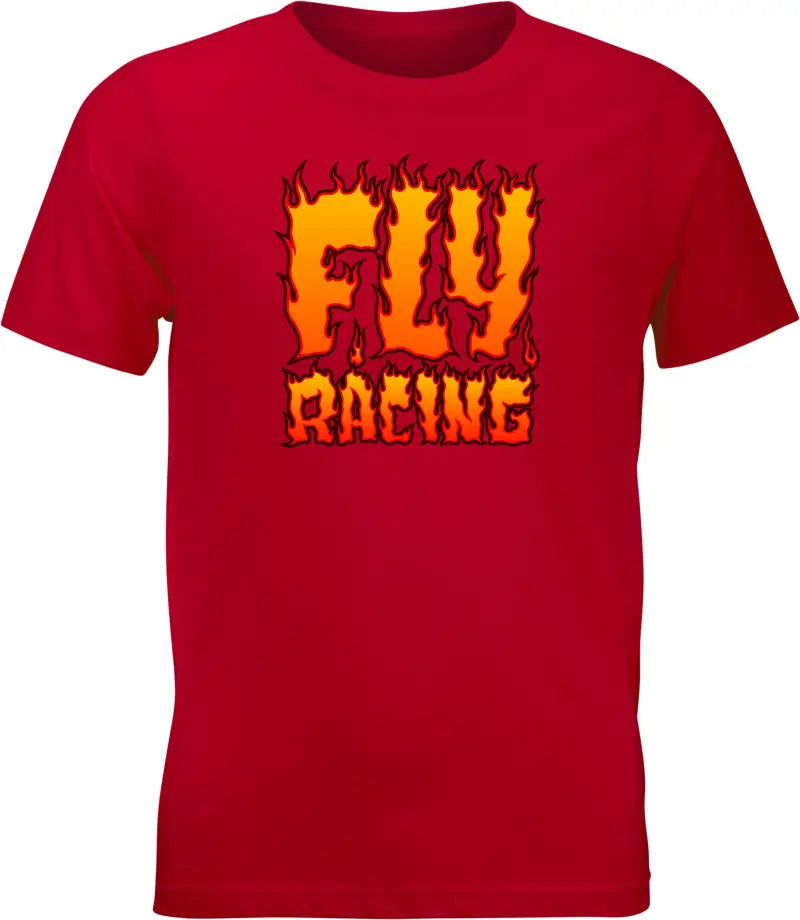 Fly Racing 352-0656YL Youth Fly Fire Tee Red Yl wps-352-0656yl