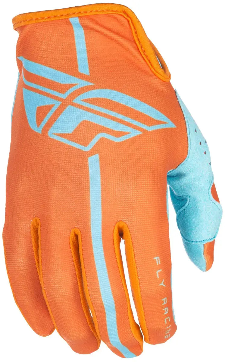 Fly Racing 371-01809 Lite Gloves Orange/Blue Sz 9 wps-371-01809