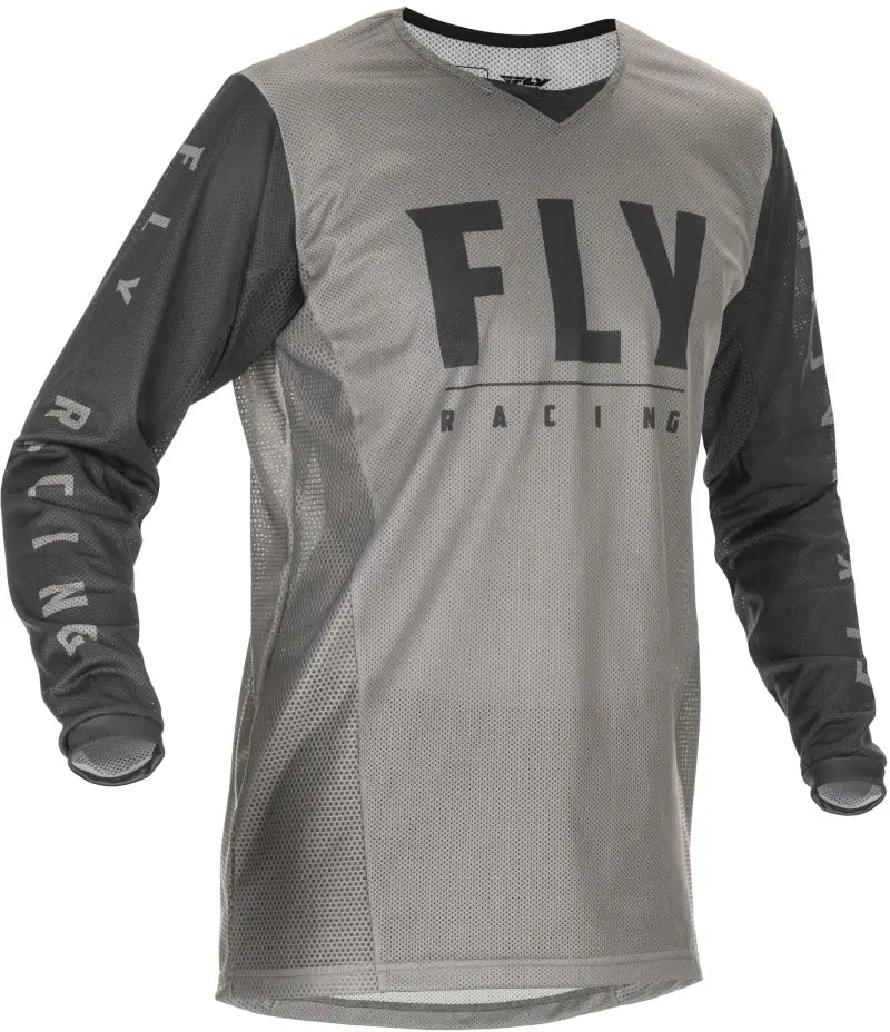 Fly Racing 374-316S Kinetic Mesh Jersey Light Grey/Dark Grey Sm wps-374-316s