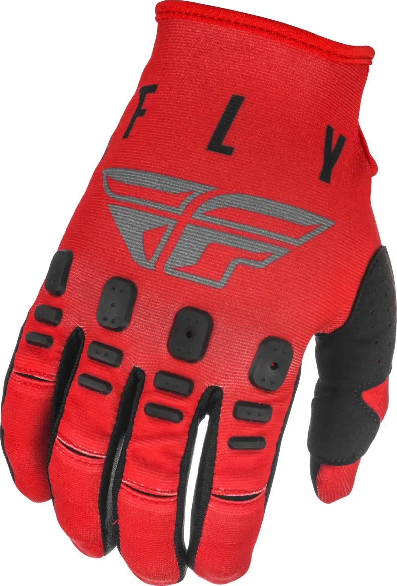 Fly Racing 374-41209 Kinetic K121 Gloves Red/Grey/Black Sz 09 wps-374-41209