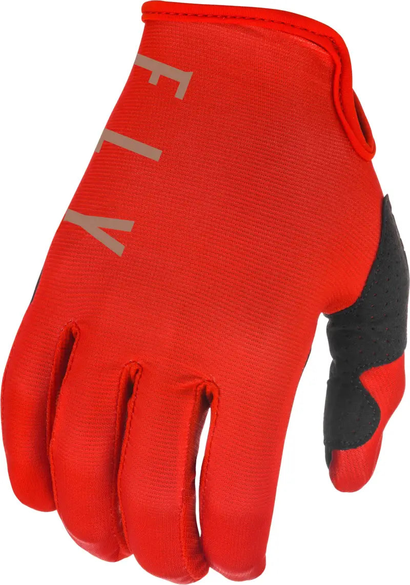 Fly Racing 374-71209 Lite Gloves Red/Khaki Sz 09 wps-374-71209
