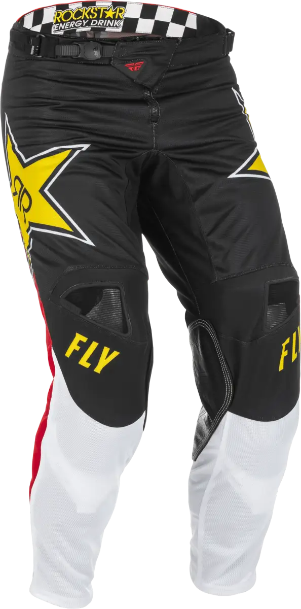Fly Racing 375-32832 Kinetic Rockstar Mesh Pants Black/Red/White Sz 32 wps-375-32832