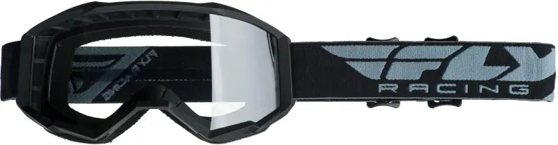 Fly Racing FLC-001 Youth Focus Goggle Black W/Clear Lens wps-37-5124
