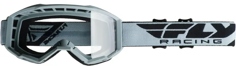 Fly Racing FLC-003 Youth Focus Goggle Grey W/Clear Lens wps-37-5125