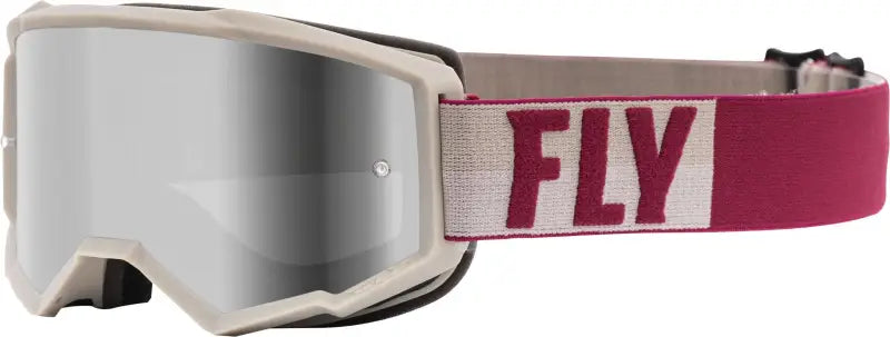 Fly Racing FLC-040 Zone Youth Goggle Stone/Berry W/Silver Mir/Smoke Lens W/Post wps-37-51707