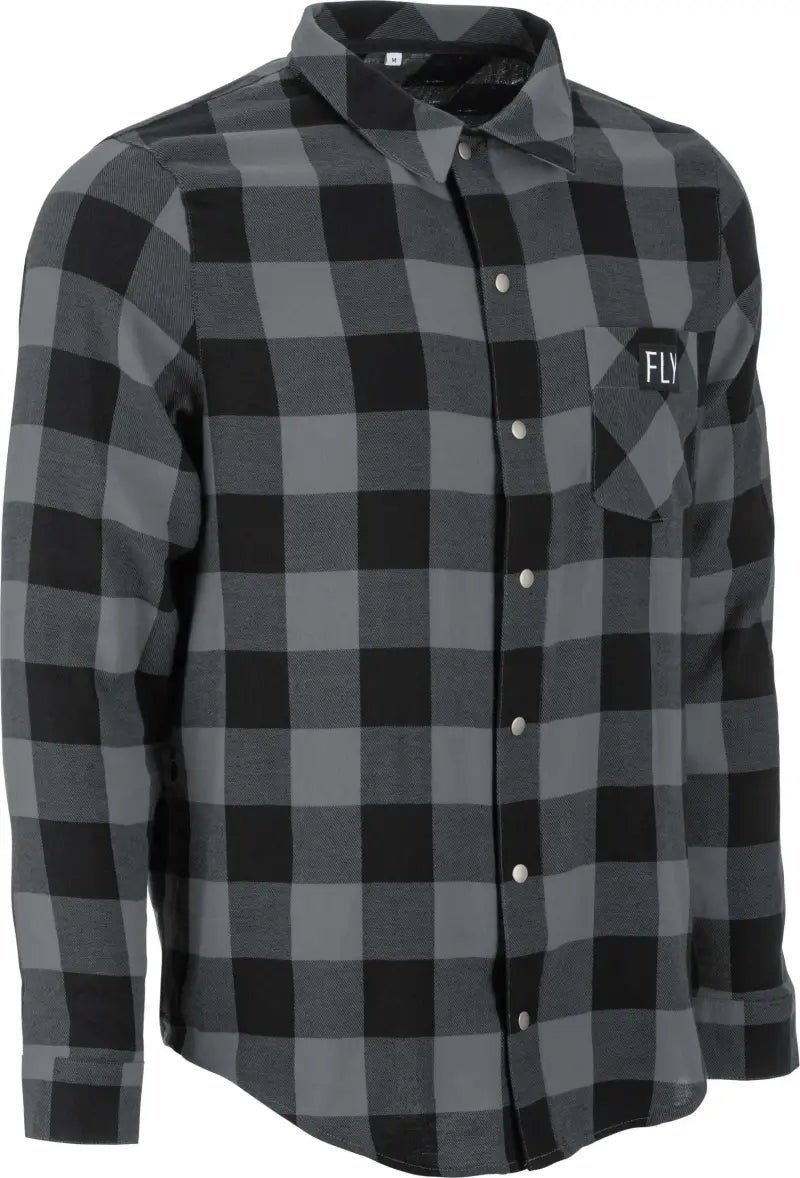 Fly Tek Flannel Black/Grey Xl wps-354-6390x