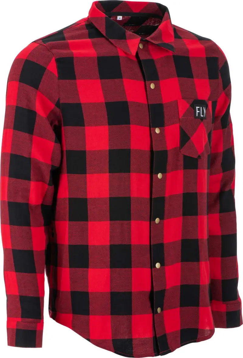 Fly Tek Flannel Red/Black Xl wps-354-6392x